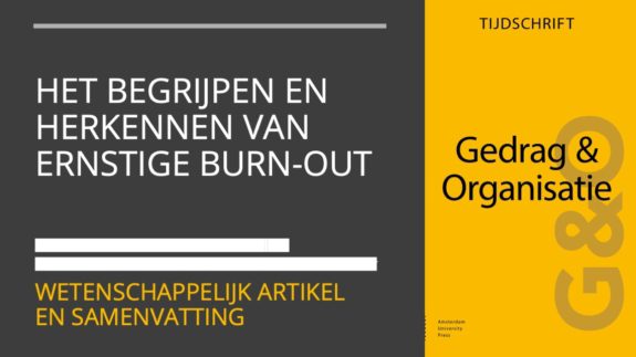 Het begrijpen en herkennen van ernstige burn-out